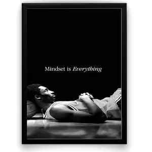 Kobe Bryant Poster, Motivational Poster, Sports Motivation Wall Art, Basketball Quote, Sports Decor, Inspirational Quote, Basketball Print