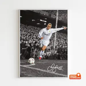 David Beckham Poster, Bedroom Decor, Wall Art, Home Decor, Sports Poster, Sports, Digital Download #5991