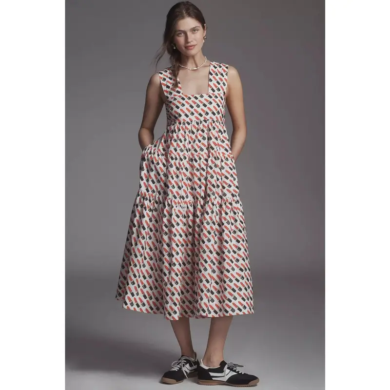 anthropologie sweetheart midi dress - TikTok Shop