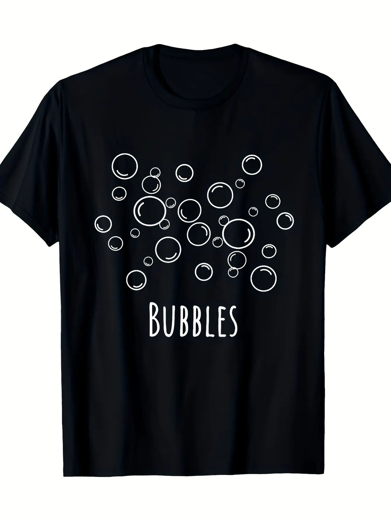 Unisex 100 T-Shirt with White Bubble Bath Bubbles unisex soft cotton short sleeve t shirt, vintage graphic casual tee for men women teens, perfect birthday holiday gift for camping travel gym daily street casual wear