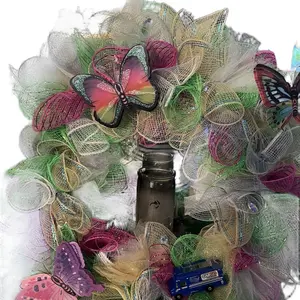 Multi color  Door Wreath  ( handmade)