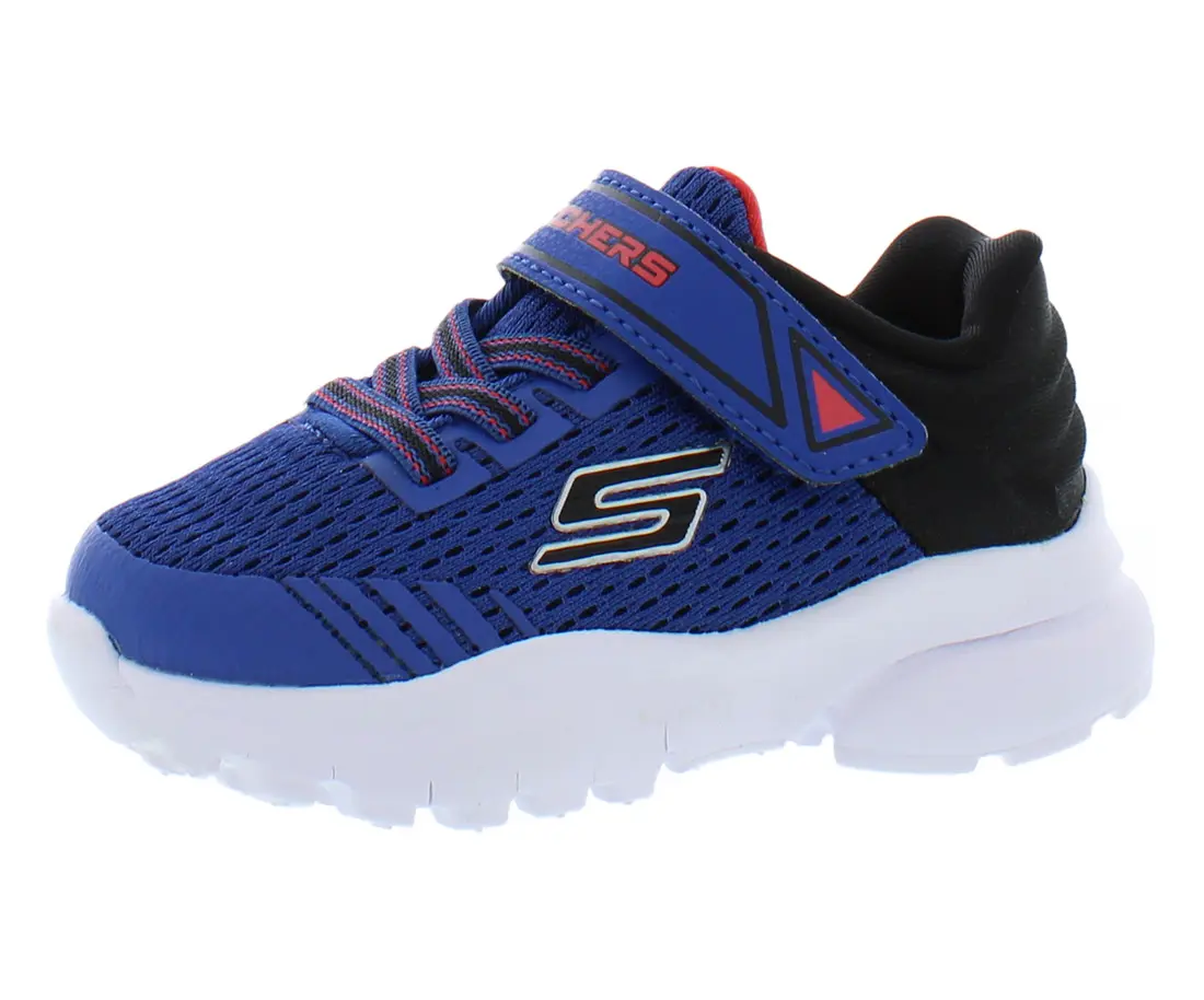 Skechers Razor Flex Baby and Toddler Shoes, Boys' Lightweight Mesh Sport Casual Sneakers with Easy-On Hook-and-Loop Strap