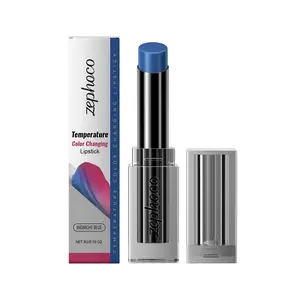 zephoco Midnight Blue Temperature Changing Lipstick Care Nourishing Moisturizing Hydrating Improve Dry Lip Skin Lipstick