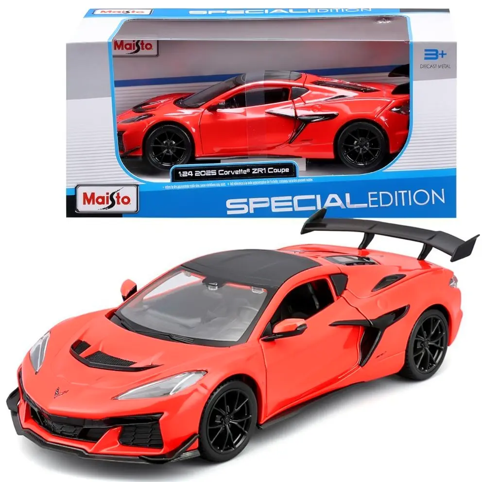 Maisto 1:24 2025 Chevrolet Corvette ZR1 – Red Diecast Model Car