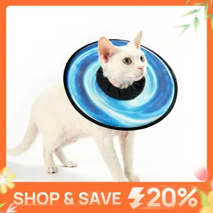 【Live Exclusive】HICC PET Pet collar, Soft Cat Cone Collar, Waterproof and Easy to Clean, Stop Licking Wound, Safe Elizabethan Collar for Cats, All-Season Style
