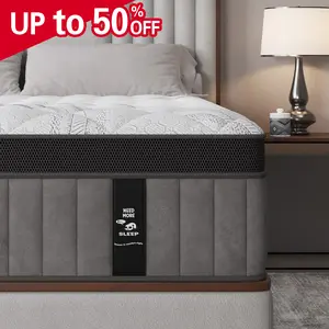 12/14Inch Mattress Twin Full Queen King Bed Size Memory Foam - Ergonomic Design Medium Firm Hybrid Mattress, Luxurious Comfort With Pocket Springs Gel Memory Foam