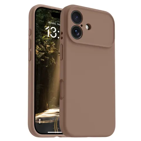 OTOFLY MagSafe-Compatible Soft Silicone Flex Case for iPhone 17 - MagSafe-Fit Smartphone Cover with Anti-Scratch Protection, Microfiber Lining, Camera Control Button | Mobile Phone Accessories