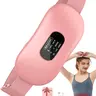 Women's Silicone Wearable Wireless Heating Pad - Rechargeable Cordless Menstrual Cramp & Back Pain Relief Belt, Upgraded Portable Pad with Display, 4-Timer Auto-Off, Massager Mode, Feminine Items for Adults