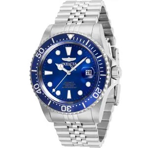 Invicta Men's Watch Pro Diver Automatic Blue Dial Silver Tone Bracelet 30092