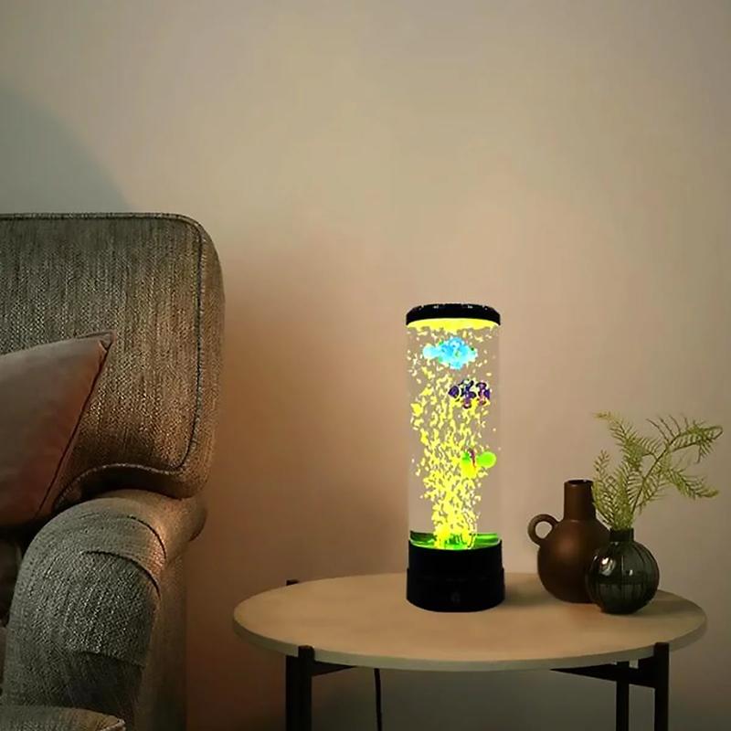 Lieonvis Rzvnmko LED round 6 Color Changing Light Effects Synthetic Jelly Fish Aquarium Mood Lamp
