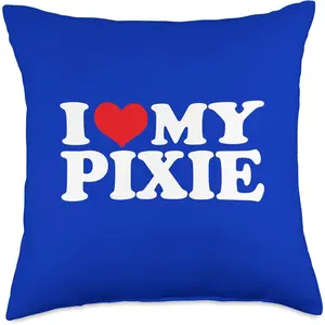 My Pixie, I Heart Pixie Throw Pillow
