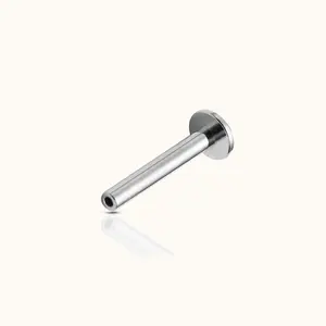 Titanium Threadless Labret Push Pin Flatback Post