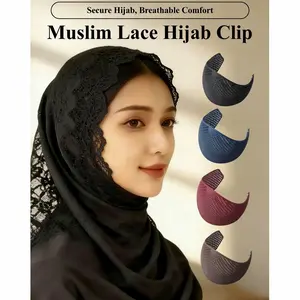 Muslim Headscarf Hairband Inner Liner, Windproof Hijab Holder Cap Style, Fashionable Malaysian Style Hat, Muslim Headscarf Fixing Accessory, Scarf Fixer