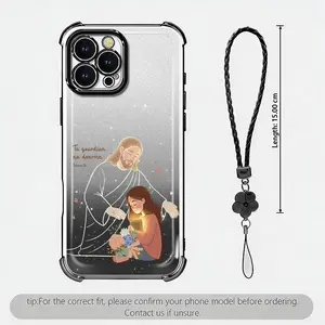 Tu Guardian “Don’t Sleep” Spanish Christian phone case with lanyard | Aesthetic Jesus glitter cover for iPhone 14 Pro Max — 975