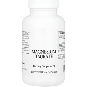 Magnesium Taurate 125 mg, Creamy White, 180 Capsules (MAGT2)