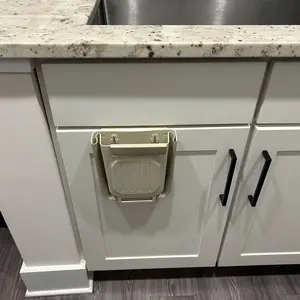 Foldable Kitchen Trash Can, Hanging Trash Bin,Space-saving Hanging Garbage Can for Kitchen Cabinets, Kitchen Accessories,household items,trash cans for kitchen,Kitchen Accessories Trashcan
