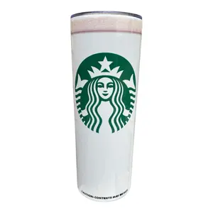 Starbucks 20 Oz Stainless Steel Tumbler Plain Edition with Metal Straw Classic Design Bottle Drinkware