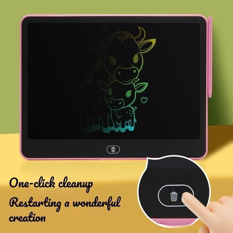 13-inch Oversized Screen Children's LCD Handwriting & Drawing Board One-click Clear Writing Practice Tablet Doodle Board for Kids Ideal Writing & Doodling TikTok Hot Item Fun Educational Tool