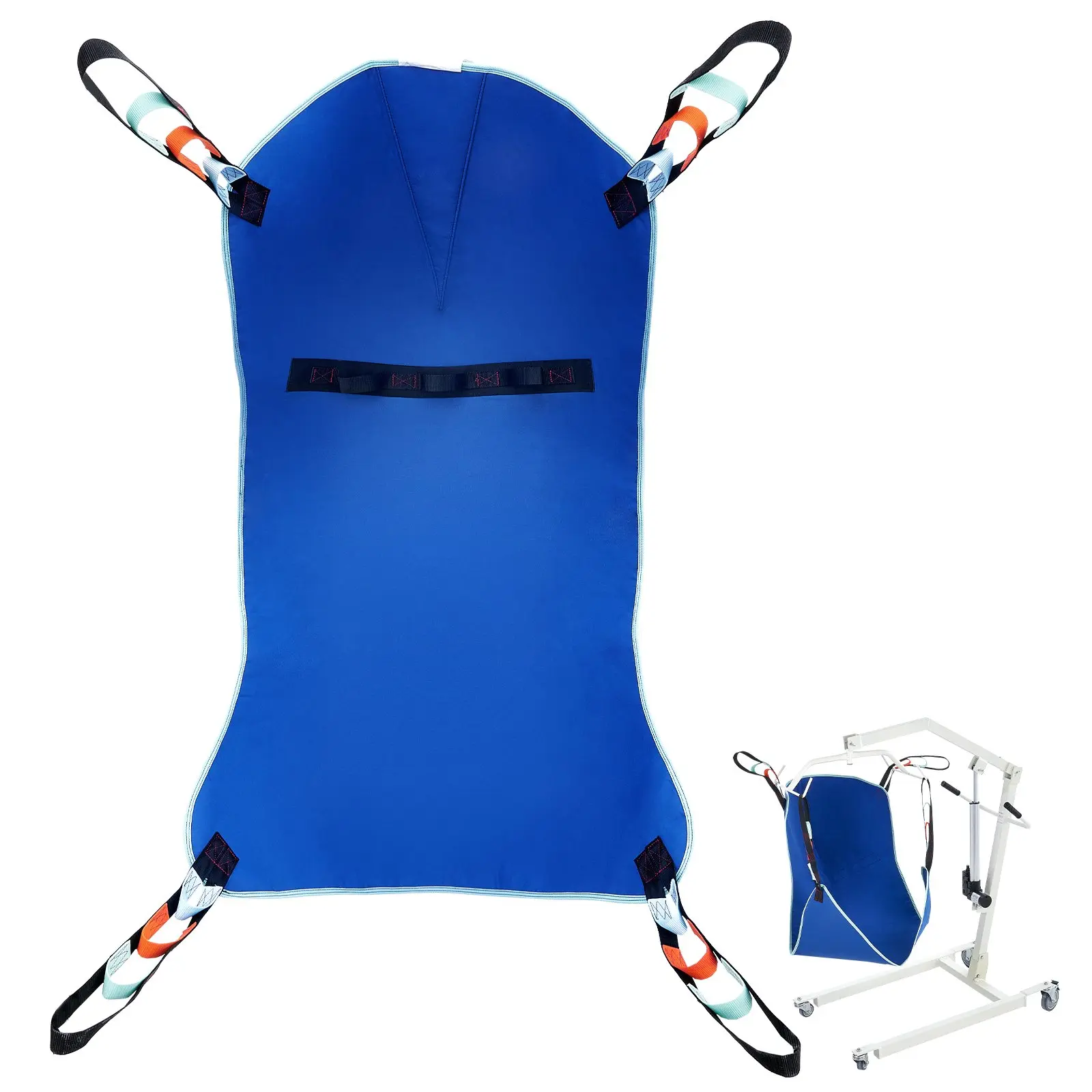 【DealsForYouDays】VEVOR Universal Full Body Patient Lift Sling -Small, Patient Lift Medical Sling for Easy Transfer and Bathing, Polyester Patient Aid Transfer Sling for Elderly, Disabled, Bedridden, 600LBS Capacity