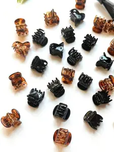 [20pcs Mini Hair Clips] 20pcs Stylish Mini Hair Clips Set for Women -- Plastic Hollow Hair Accessories, Suitable for Daily, Hair Claws