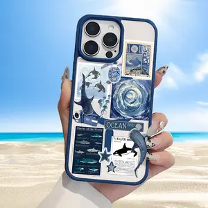 Whale Shark Pattern Clear Magnetic Phone Case , Compatible with MagSafe Silicone Bumper Protective Cover For iPhone X 11 12 13 14 15 16 Pro Max Plus