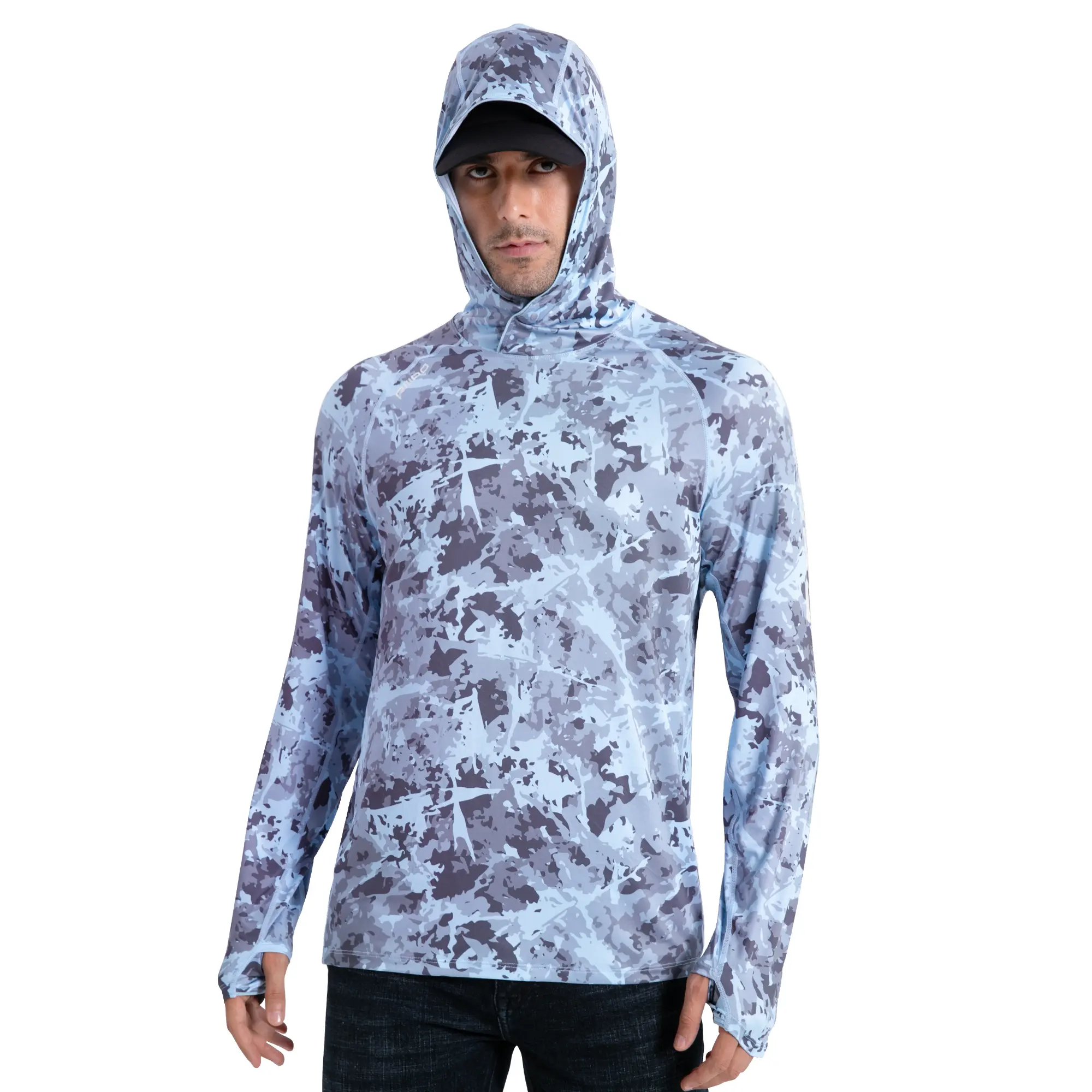 Sky Blue - Ice Crack - Full Print