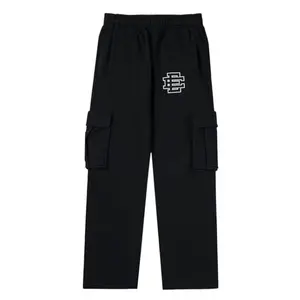 Eric Emanuel EE Cargo Sweatpants Black White Black