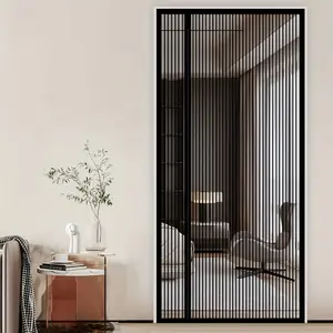 1 piece of magnetic mosquito proof door curtain, summer screen window household partition, no need to drill holes, self-adhesive mosquito net, fashionable kitchen and doorway insect proof and shading net