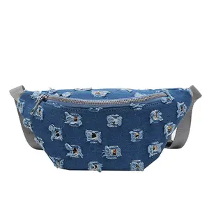 Trendy Women's Shoulder Bag - Fashionable Denim Crossbody