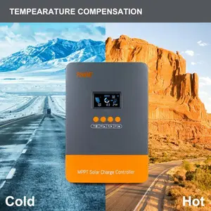 60AMP MPPT Solar Charge Controller Fit for 12V/24V/36V/48V Auto, Lead-Acid Lithium Battery, MAX 160V 2800W Input Solar Charge【Parallel Version】