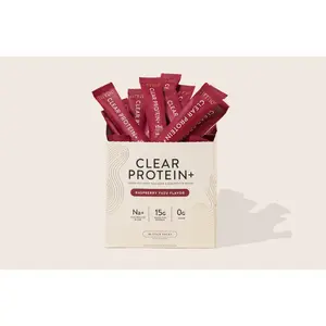 Arrae - Clear Protein+ | 15g Grass Fed Whey, Collagen, & Electrolytes Protein | Rasberry Yuzu Flavor| 20 Stick Packs Edible Dietary Supplement Healthcare Fitness Muscle Optimum Fiber