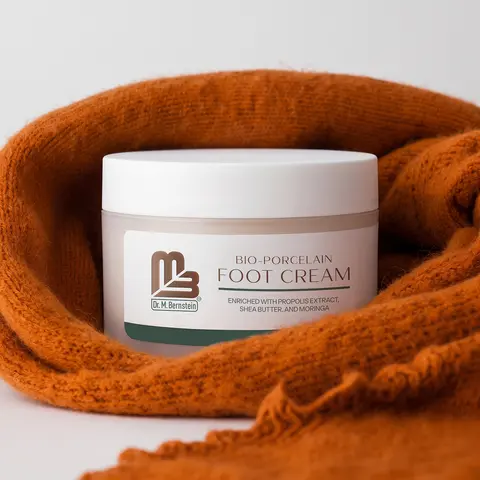 Foot Cream for Dry, Cracked Heels - Shea Butter & Beeswax Foot Moisturizer, Cracked Heel Repair Treatment for Rough, Dry Feet | Dr. M. Bernstein