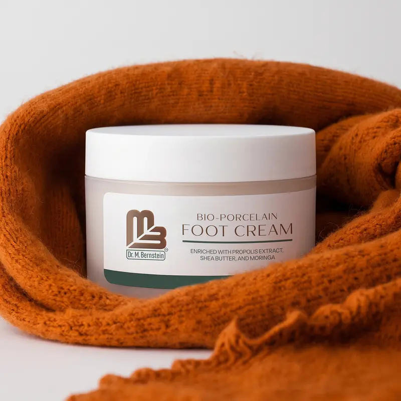 Foot Cream for Dry, Cracked Heels - Shea Butter & Beeswax Foot Moisturizer, Cracked Heel Repair Treatment for Rough, Dry Feet | Dr. M. Bernstein