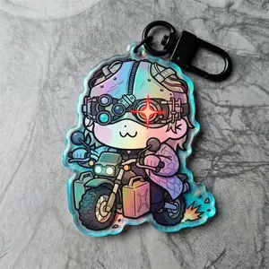 Victor Gideon Resident Evil Inspired Keychain Charm, Video Game Display Gift