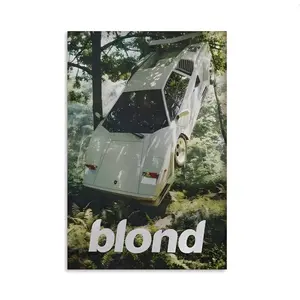 Frank Ocean Music Printable Blond Album Cover Poster Wall Art for White Ferrari High Quality Gift for Frank Ocean Fan Art