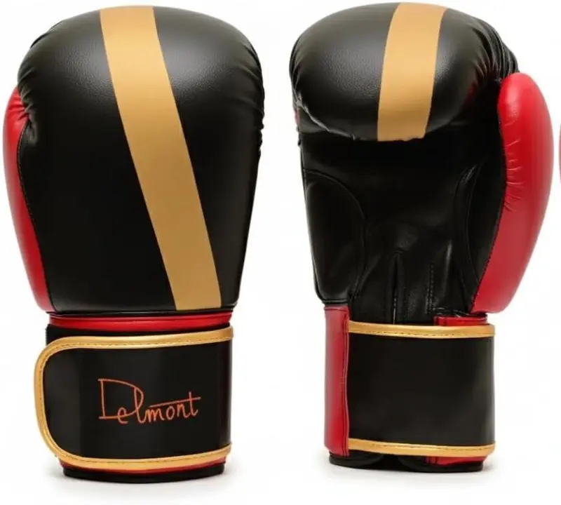 Delmont Boxing Gloves for Men and Women - Heavy Bag, Kickboxing, Sparring & Training Gloves with Multi-Layer Padding, Wrist Support & Breathable Lining