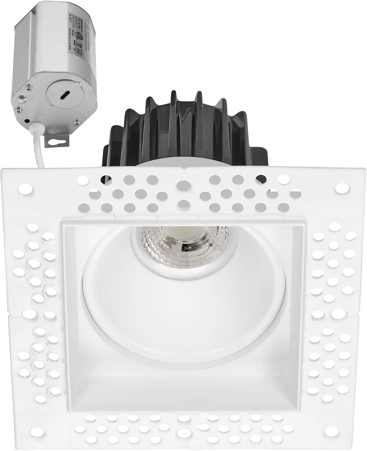 25-Pack Trimless Look Aluminum Body 15W/1000LM Anti-Glare LED Downlight, High CRI >90, Indoor Use Downlight Pack