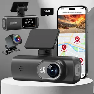 🔥4K Dual Cam! GPS+Phone + Wifi Dashcam + FREE 32G SD💥