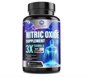 Extra Strength Nitric Oxide Booster - 3X Strength L-Arginine, Citrulline, & Beta Alanine - Premium Nitric Booster Natural Energy, Muscle & Heart Support, Bottled in USA for Men & Women - 60 Capsules