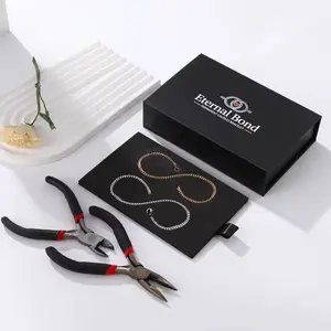 Permanent Couples Bracelets - Unisex Stainless Steel Hypoallergenic Gold/Silver Interlocked Bracelets with Adjustment Tool for Romantic Lifetime Promise - Perfect for Date Night or Anniversary - Perfect Birthday Gift