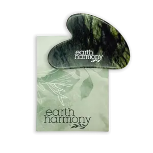 Gua Sha Jade Stone - Gua Sha Facial Tools for Face - Manual Face Tool for Puffiness, Jawline, and Helps Sculpt Contours