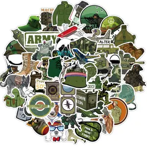 50/100Pcs Cool Soldier Army Military Graffiti Sticker Pack Car Stickers and Decals DIY Laptop Skateboard Phone Case Motor Toys