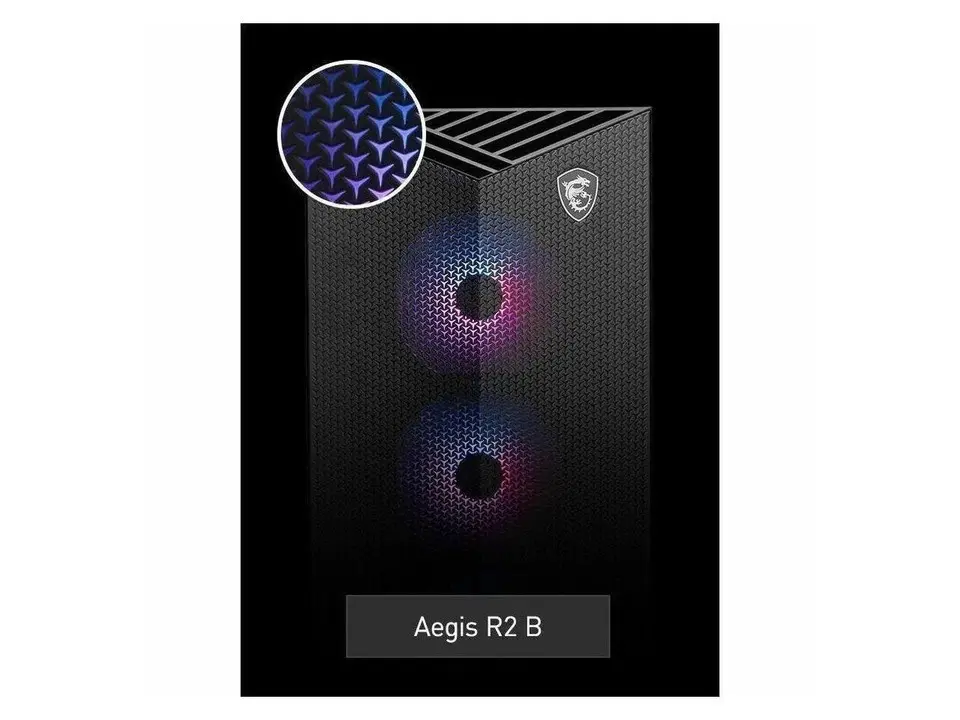 MSI AER2C14NVV91440 SY Aegis R2 C14NVV9-1440US Core i9-14900F 32GB 1TB RTX5080 Windows 11 Pro Gaming Desktop Computer