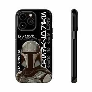 The Mandalorian Inspired Phone Case for iPhone 17–11 Pro Max & Samsung Galaxy S23–S25, Shockproof Waterproof Protective Cover with Wireless Charging Support