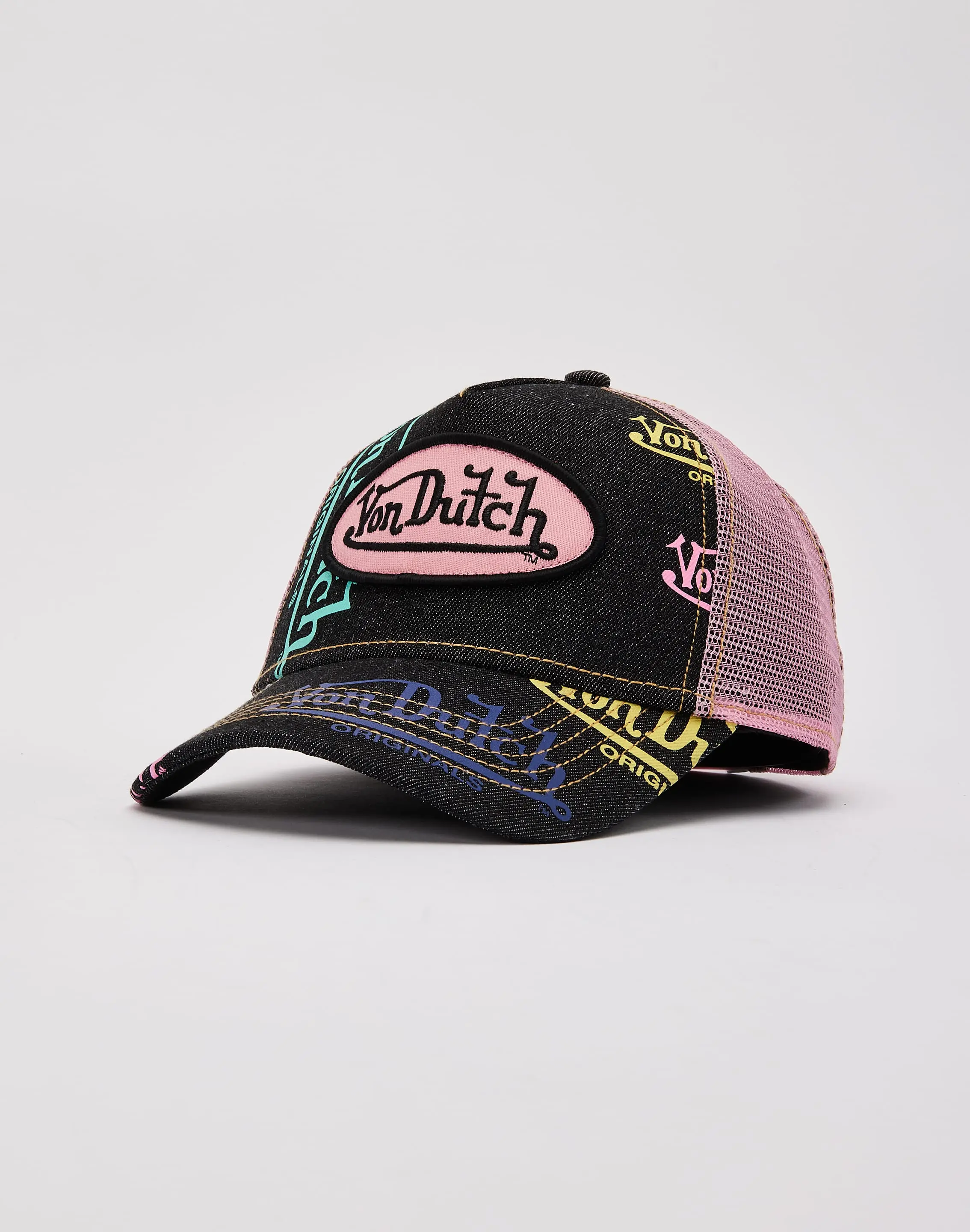 Womens Von Dutch Tagged Trucker Hat