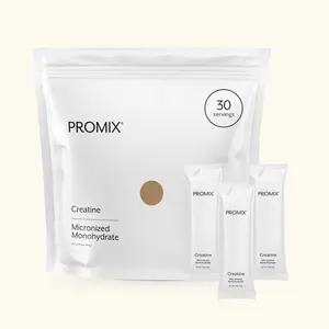 Promix Creatine Monohydrate – Muscle Strength & Performance – Micronized, Unflavored Stick Packs – 30 Sticks