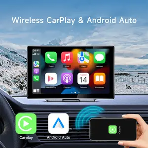 Portable Navigation Car Player 9 Inch Wireless Connected Navigation with 32GB Memory Card - Black Car GPS Navigation Carplay