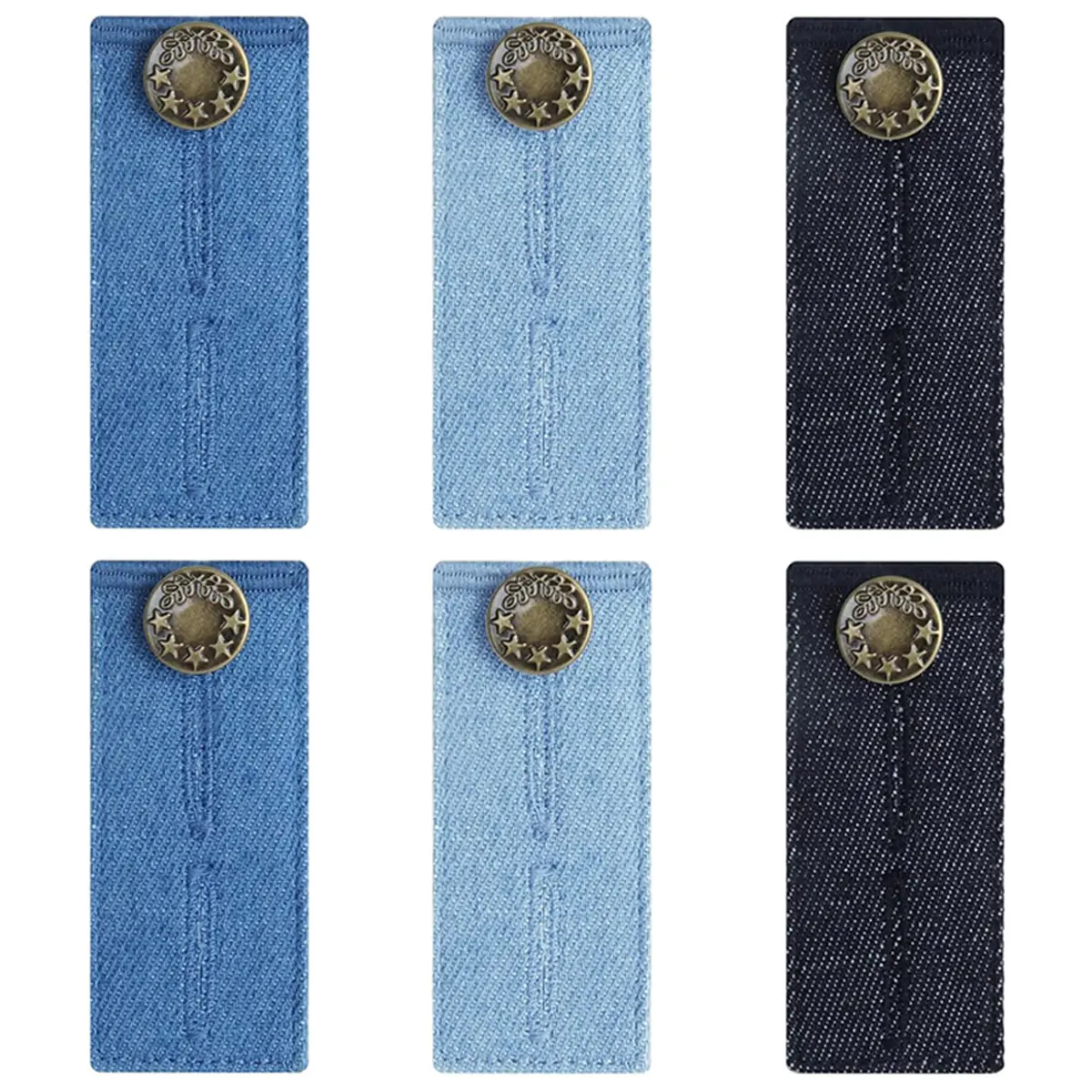 6-Piece Jeans Button Extenders, Sewing Haberdashery Accessories for Pregnancy Pants