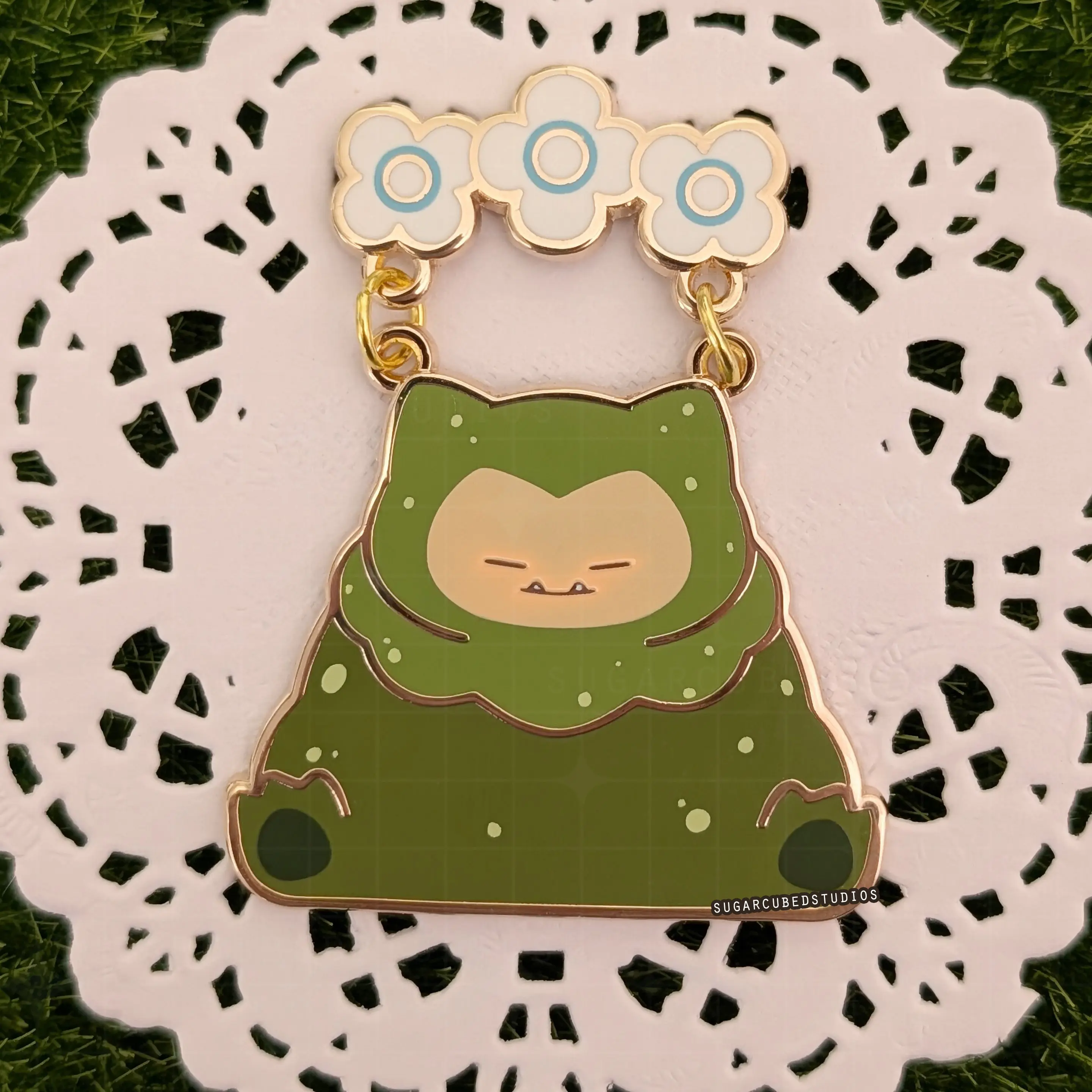 #143 Mossy Giant - Mystery Monster Dangle Enamel Pin