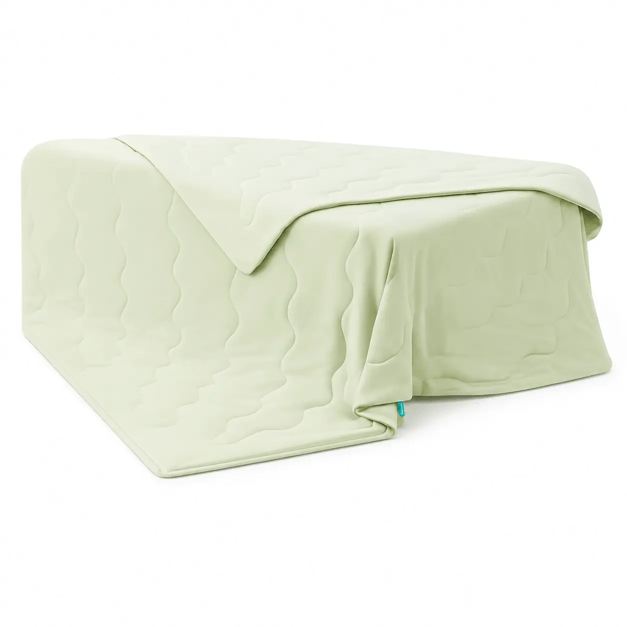 JUST CHILL "Mountain Melon Summer" Lightweight Comforter - Breathable Cotton Quilt, Machine Washable, 150x200cm (Winter Pear Green & Sprout Green)